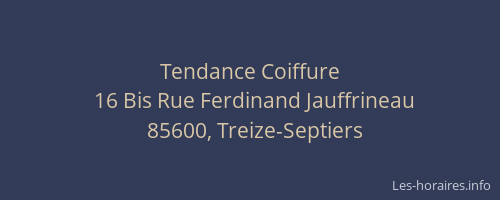 Tendance Coiffure