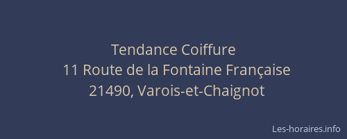 Tendance Coiffure