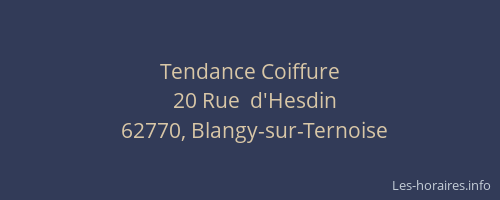 Tendance Coiffure