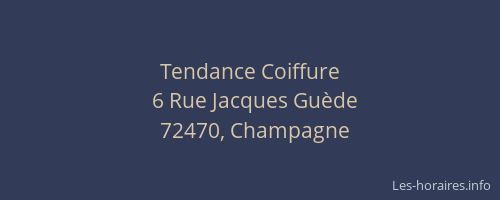 Tendance Coiffure