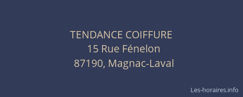 TENDANCE COIFFURE
