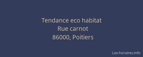 Tendance eco habitat