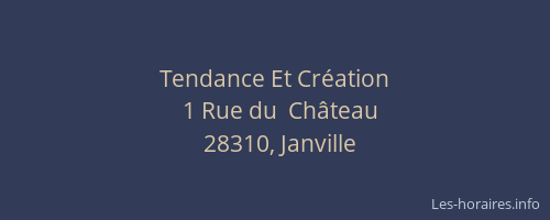 Tendance Et Cr&eacute;ation