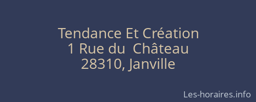 Tendance Et Création