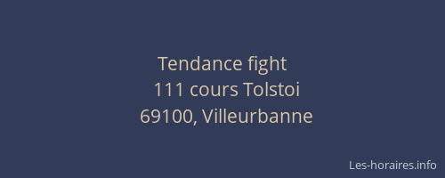 Tendance fight