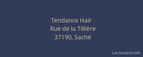 Tendance Hair