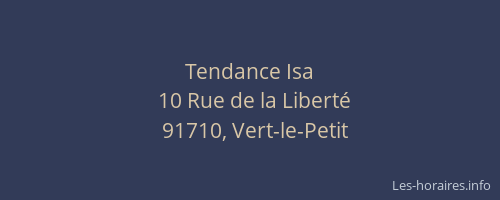 Tendance Isa