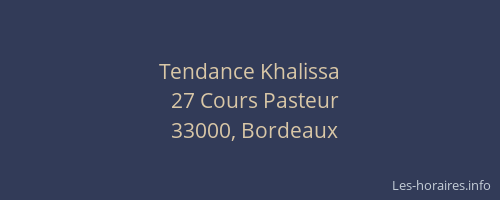 Tendance Khalissa