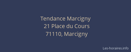 Tendance Marcigny