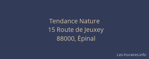 Tendance Nature