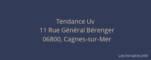 Tendance Uv