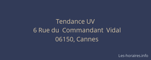 Tendance UV