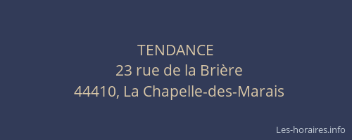 TENDANCE