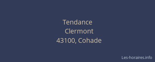 Tendance