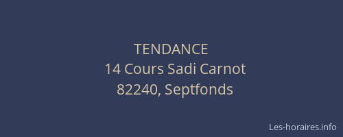 TENDANCE