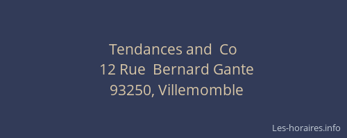 Tendances and  Co