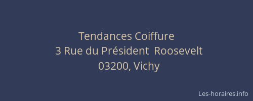 Tendances Coiffure