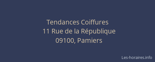 Tendances Coiffures