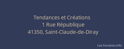 Tendances et Cr&eacute;ations