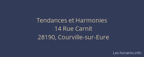 Tendances et Harmonies