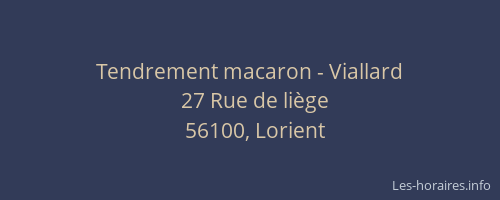 Tendrement macaron - Viallard