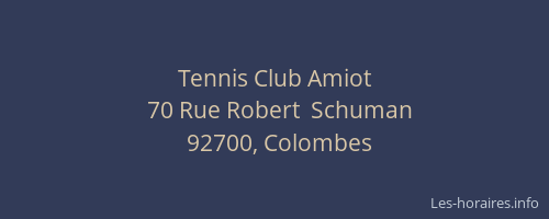 Tennis Club Amiot