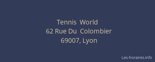 Tennis  World