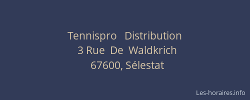 Tennispro   Distribution