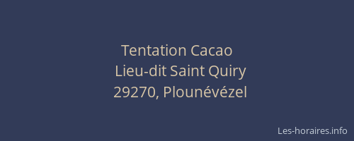Tentation Cacao