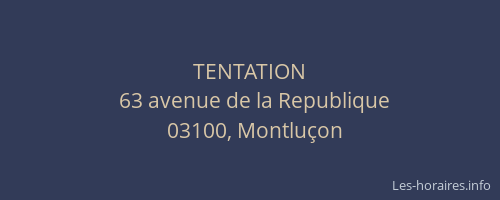 TENTATION