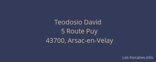Teodosio David