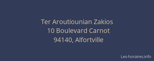 Ter Aroutiounian Zakios