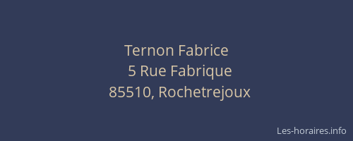 Ternon Fabrice