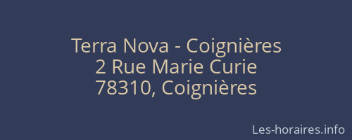 Terra Nova - Coignières