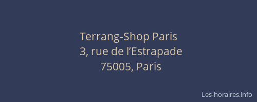 Terrang-Shop Paris