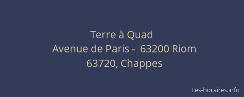 Terre &agrave; Quad