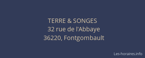 TERRE & SONGES