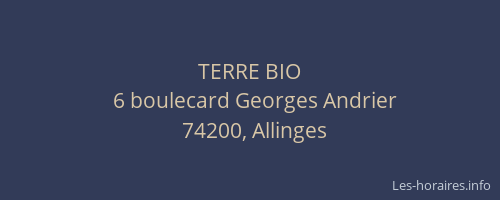 TERRE BIO