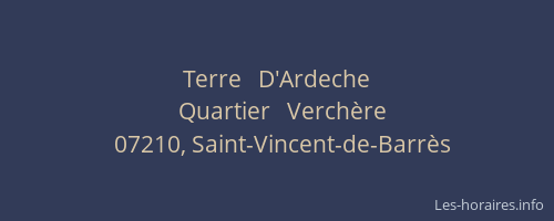Terre   D'Ardeche