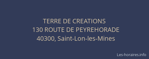 TERRE DE CREATIONS