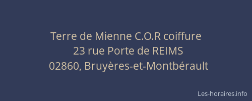 Terre de Mienne C.O.R coiffure