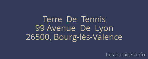 Terre  De  Tennis