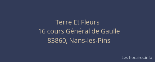 Terre Et Fleurs