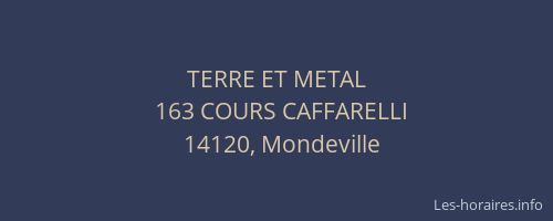 TERRE ET METAL