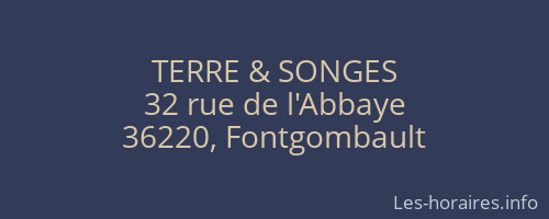 TERRE & SONGES