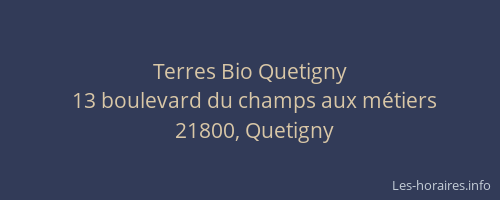 Terres Bio Quetigny