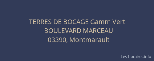 TERRES DE BOCAGE Gamm Vert