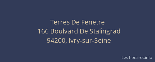 Terres De Fenetre