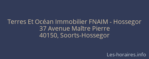 Terres Et Océan Immobilier FNAIM - Hossegor