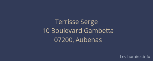 Terrisse Serge